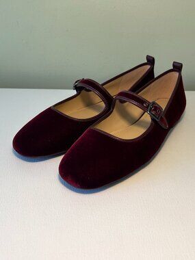 Coach Women's C Rivet Velvet Mary Janes